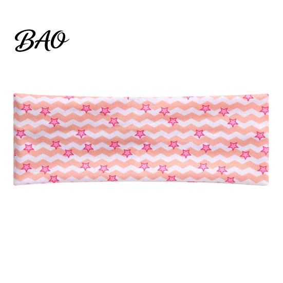 Elastic Bangs Holder Bands Wide Headband for Women, Non-Slip Stretchy Hair Band with Star Polyester Sweat Wave Print Yoga Running Sports And