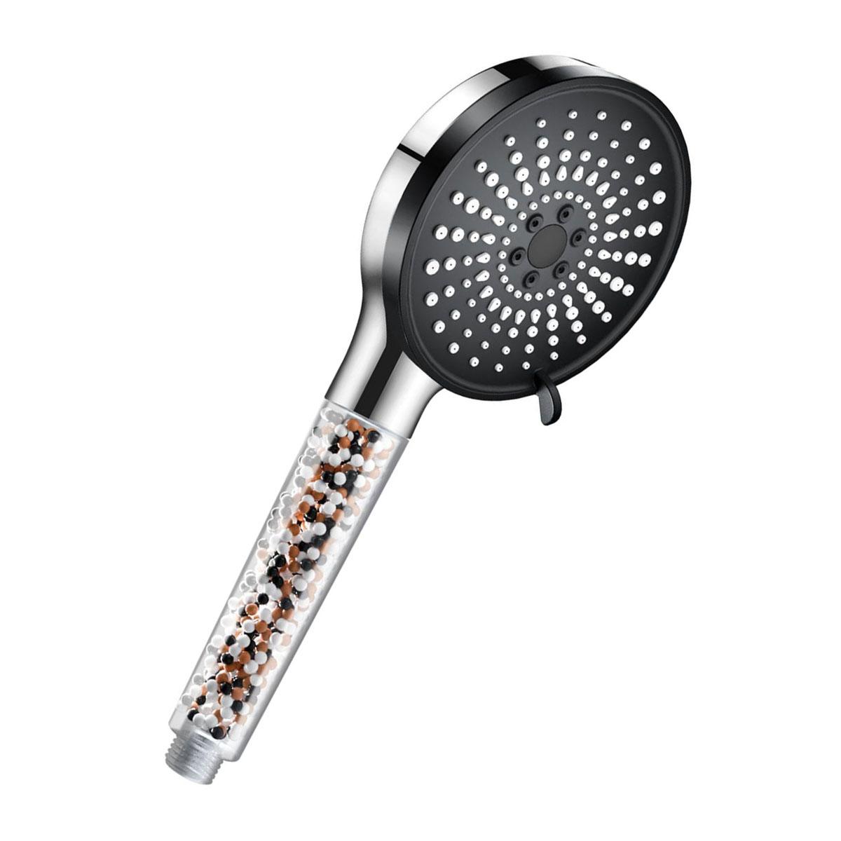 

Душевая лейка с фильтром из бисера, 5 режимов струи, высокое давление и высокий расход, ручная душевая лейка для ванной комнаты 1 PC