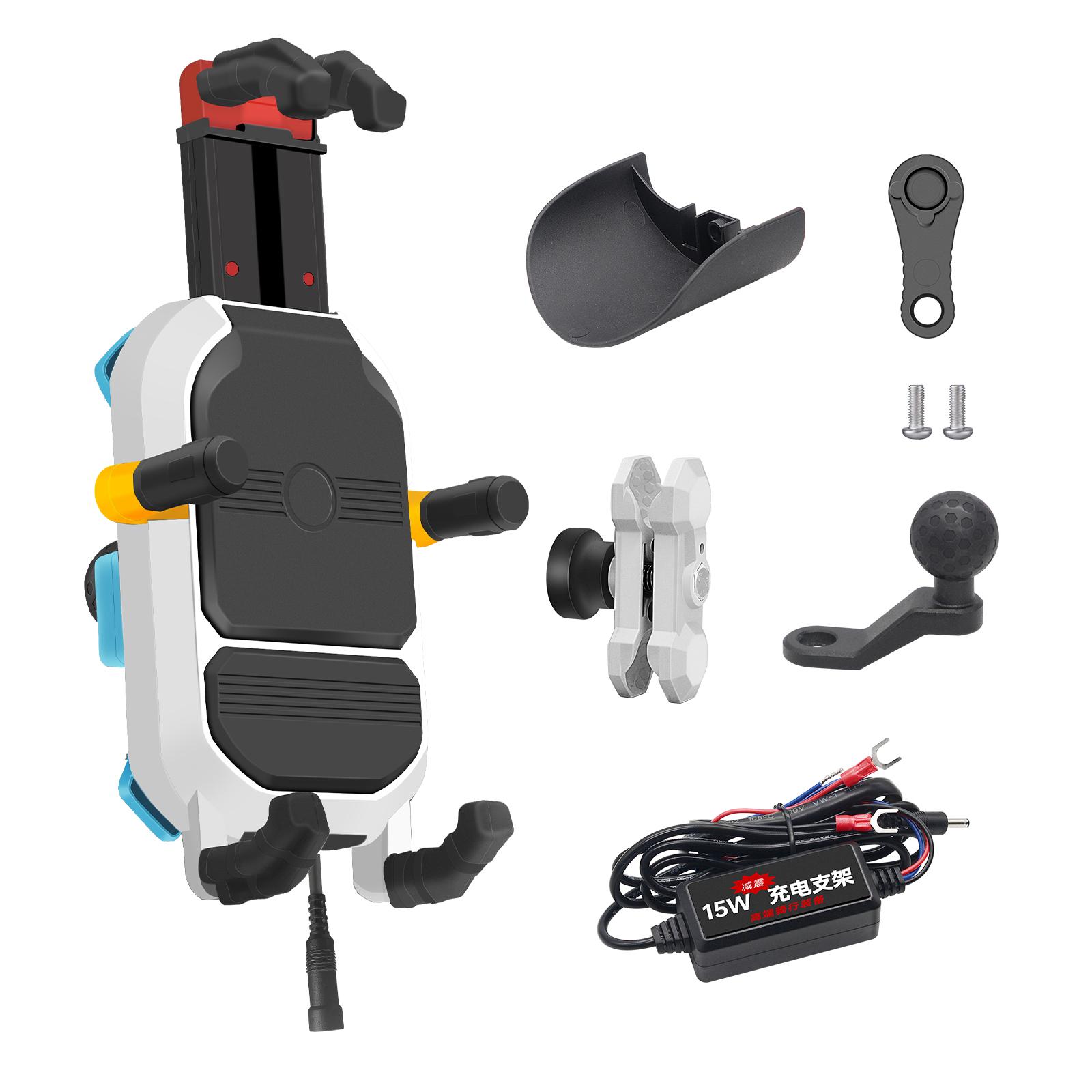 

Универсальный кронштейн для телефона на мотоцикле, зарядное устройство с амортизатором, противоугонный замок, диапазон использования, новый бренд, шире 19.5*7.5*8.3cm