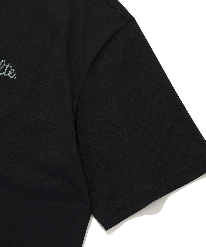 KULTE Rope Logo Print T-Shirt_Black