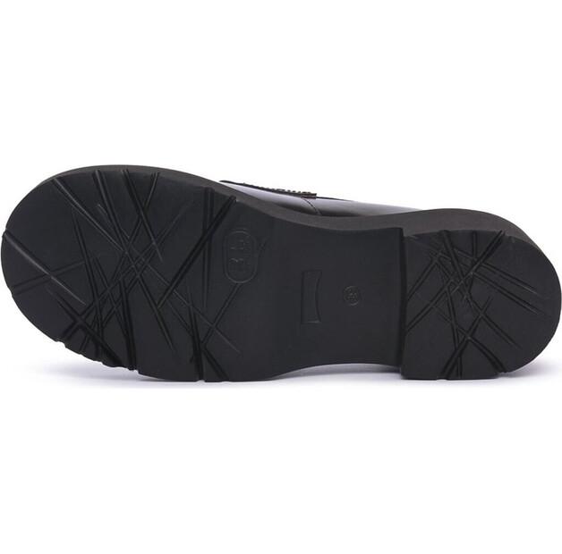 Women's Camper Milah K201425 Moccasin Slip-ons Black 002