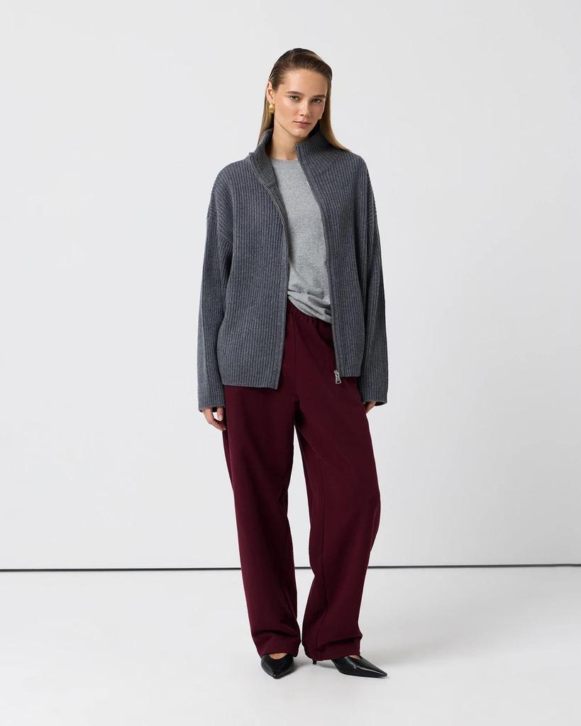 European-Styled Wool Zip Cardigan: Autumn/Winter Half-High Collar Sweater Knitwear
