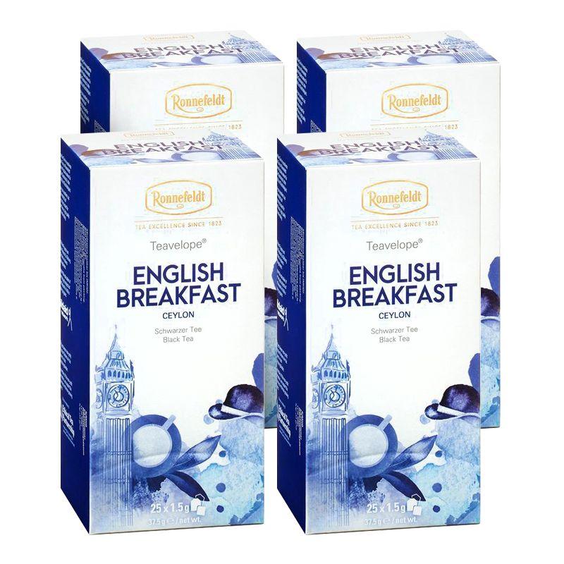 

Ronnefeldt English Breakfast Tea 25 Tea Bags x 4 Packs