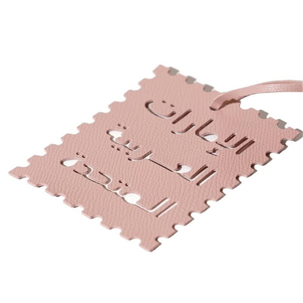 Stylish Arabic Letter Keychain PU Leather Charm Hanging Pendant Decoration for Bags Keys Trendy Accessory