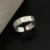 Anello Semplice Retrò Industria Pesante Argento Sterling 925 da Donna Senso di Alta Gamma Lusso Leggero Coreano Ins Vento Freddo Design di Nicchia Gioielleria