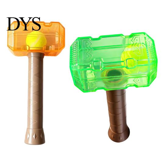 Active Play Dog Accessories 2Pcs Squeaky Hammer Toys with Tennis Ball Inside, Interactive Fetch Toys, Safe Pet Equipment Rubber Chew Toy for