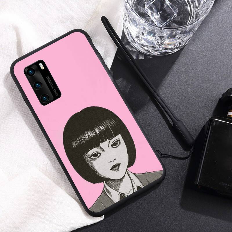 Horror Tomie Phone Case For Huawei Y6 Y7 Y9 Prime 2019 Y9s Mate 10 20 40 Pro Lite Nova 5t Silicone Cover