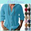 Mens Print New Summer Loose Long Sleeve Shirt Cardigan Beach Shirt