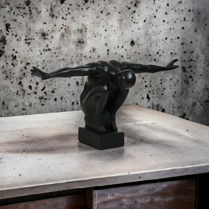 Modern Decorative Figurine Black - Spread Your Wings!