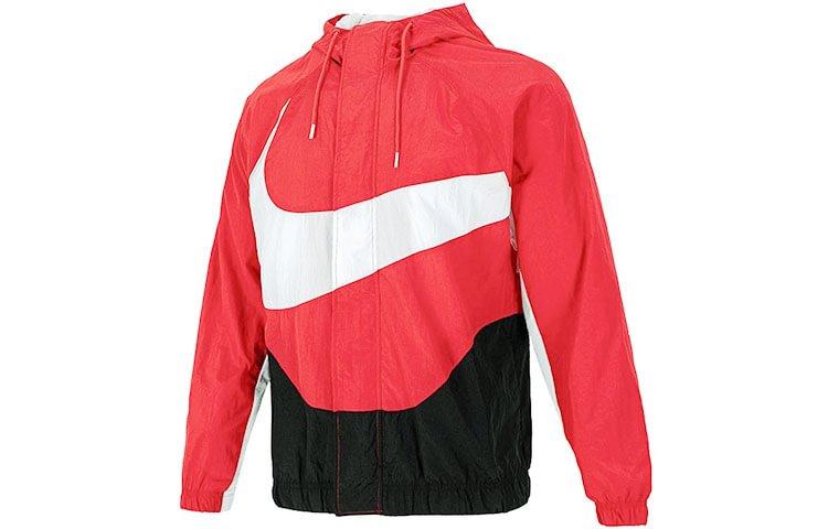 Nike Sportswear Swoosh Men s Logo Woven Hooded Jacket Red DD5968-657 L