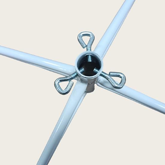 Metal Christmas Tree Stand Universal Folding Xmas Tree Base Replacement Artificial Tree Stand Fits 0.75-1.25inch Pole