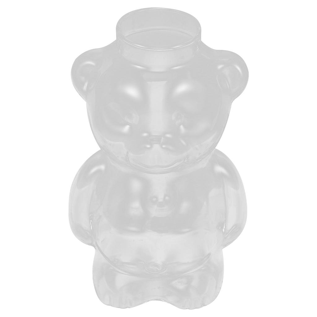 Cartoon Bear Glass Cup Adorable Bear Shape Drinking Glass for Home Bar Restaurant Wine Juice Tea Cocktail Party Glassware