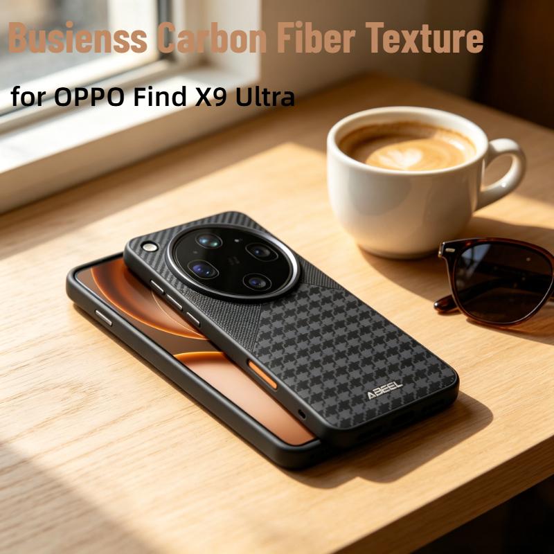 Luxury Premium Grid Pattern Relief Case For OPPO Find X9 Ultra X9 Pro X8 Ultra X8S Plus for Magsafe Anti-drop Protect Back Cover