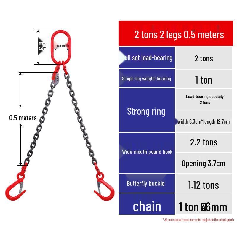 Crane Hook with Chain Sling & Ring for Rigging and Lifting