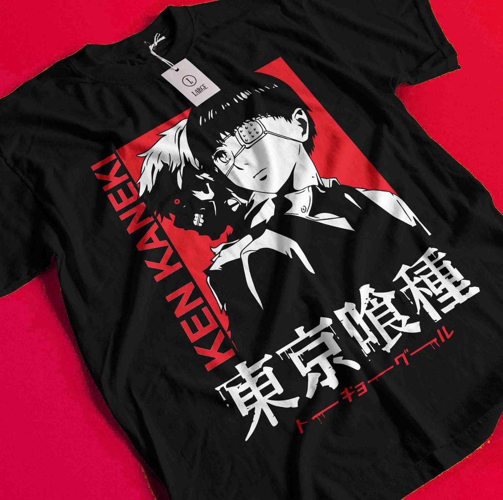 Tokyo Ghoul T-Shirt Ken Kaneki Shirt Juuzou Suzuya Anime Manga Horror Unisex Tee BB599