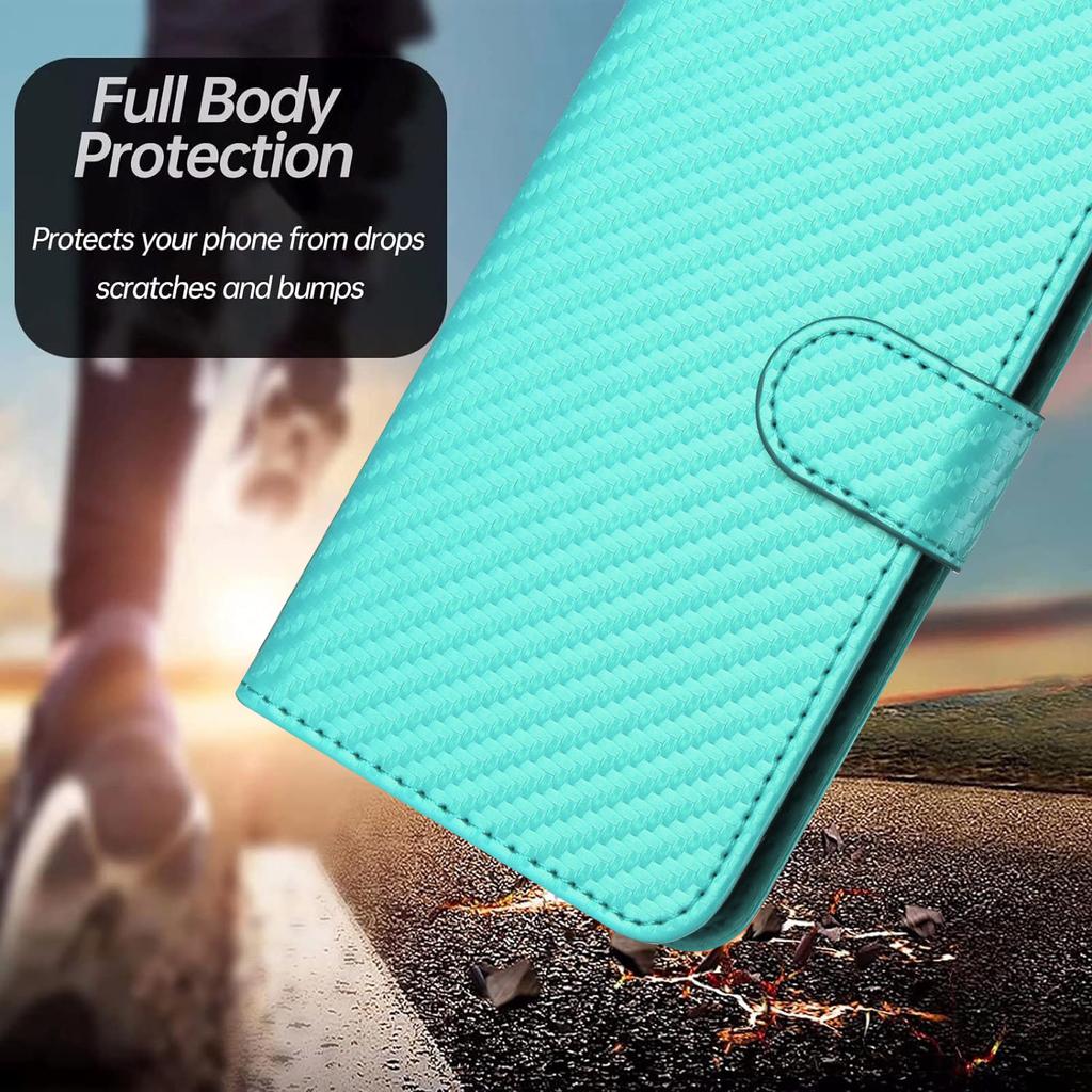 For Infinix Note 50 4G/Infinix Note 50 Pro 4G Wallet Case with Strap Carbon Fiber Texture Leather Mobile Cover