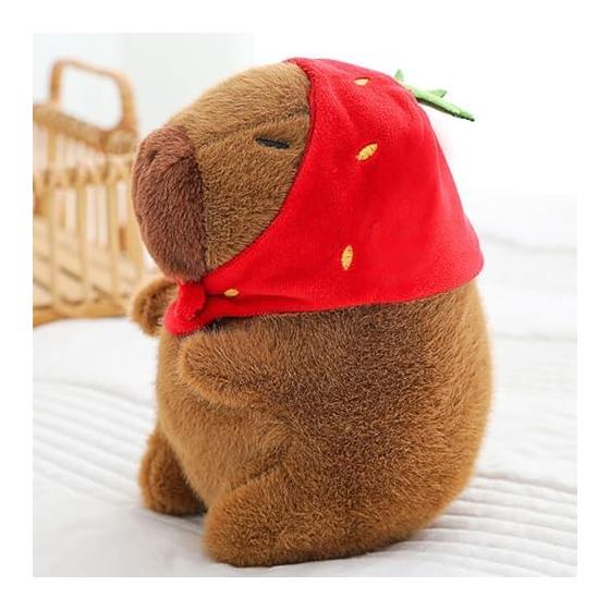 Leap Raupe Capybara Plush Strawberry Strawberry 20cm