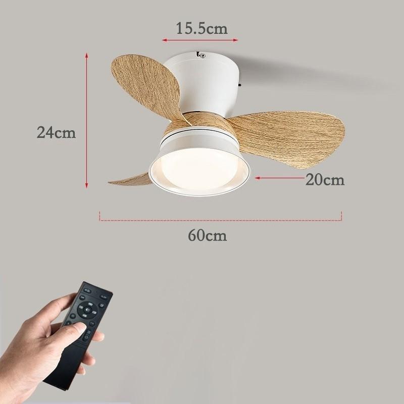 3 Light Colors 6 Speed Adjustable Ceiling Fan Light Kitchen Balcony Fan Lamp Living Room Modern LED Lighting Fan