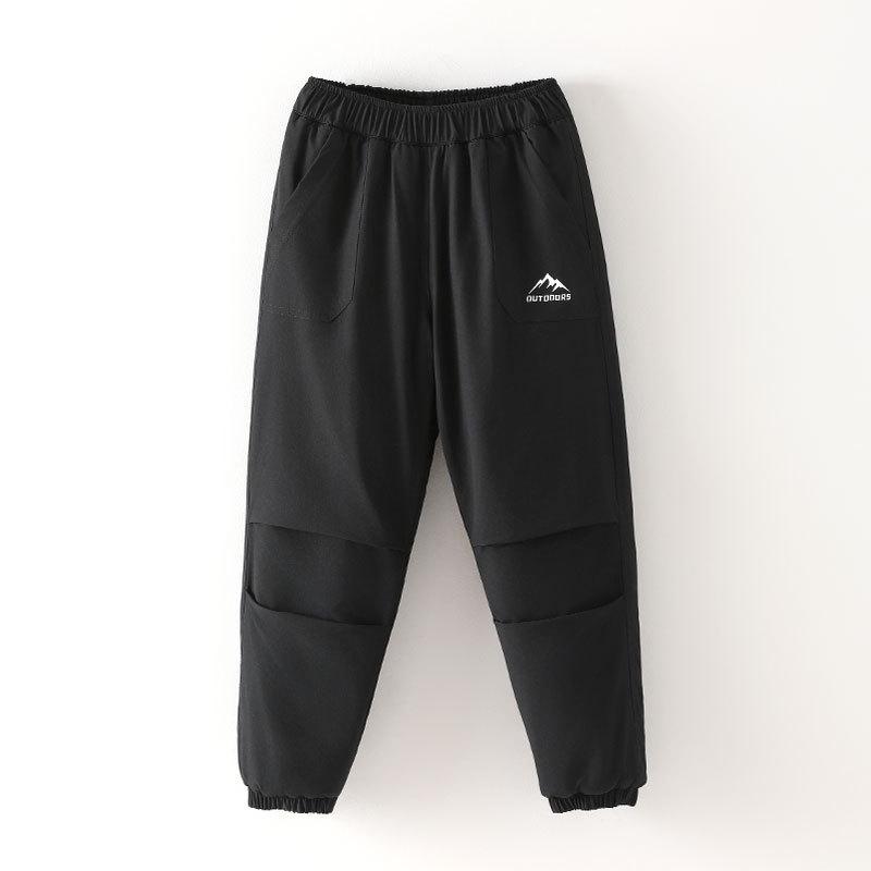 Children's Winter Cotton Pants - Thick Three-Layer Warm Casual Wear for Boys and Girls
