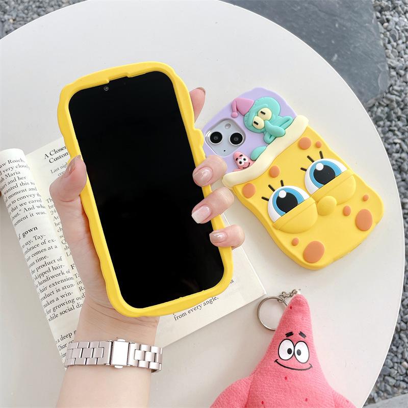 SpongeBob & Squidward PVC Anti-fall Protective iPhone Case