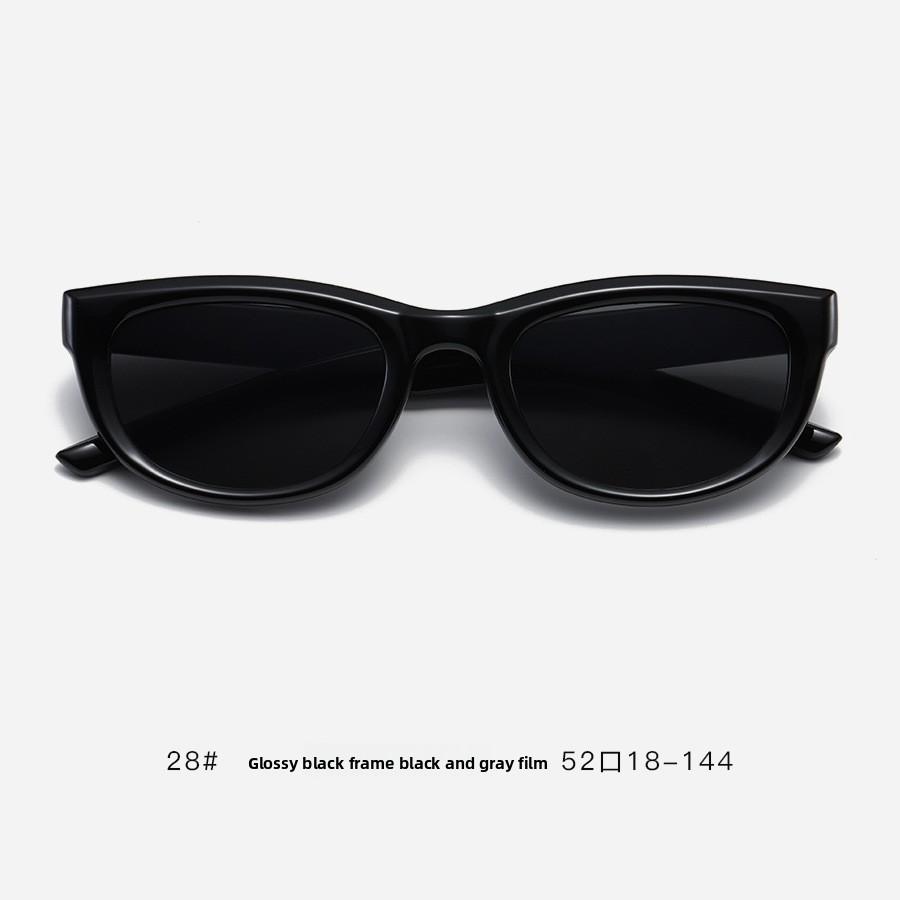 

Gm Cat Eye Glasses Women Trendy Uv400 Sunshade With Polycarbonate Frames For Summer Black Black