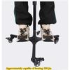 Heavy-Duty Foldable Floor Light Stand with Pulley for Studio Live-Streaming Tripod Flash Mount