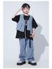 Girls' Japanese Street Dance Jazz Costume - Children's Hip-Hop Performance Outfit