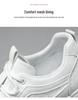Spring Men's Breathable White Korean-Style Trendy Thick-Soled Casual Skate Shoes