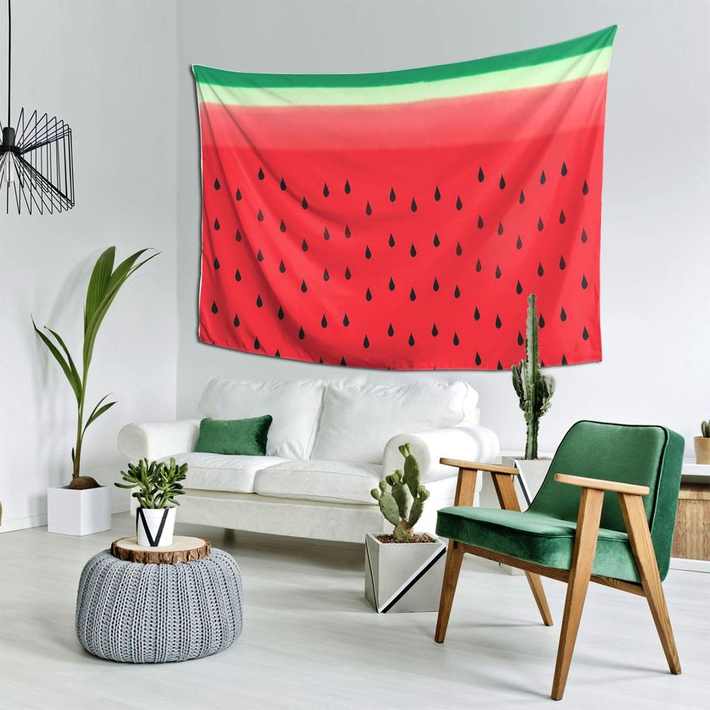 Watermelon Stripes Tapestry Decor Art Aesthetic Tapestries for Living Room Bedroom Home Wall Cloth Wall Hanging