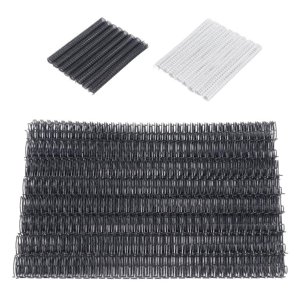 100PCS Doppel Schleife Draht Binderücken 9/16 Zoll 34 Schleife 3:1 Pitch 120 Blatt Kapazität Spiralbindung