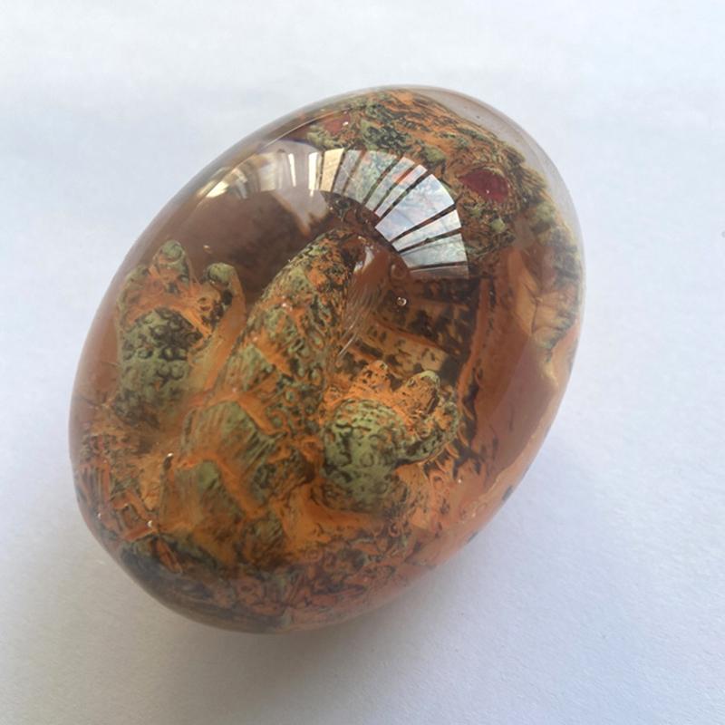 1 kus Krystaly Průhledné Lávové Dračí Vejce Pryskyřice Dinosauří Vejce Umělecké Dílo Socha Ornamentální Dinosauří Kolekce