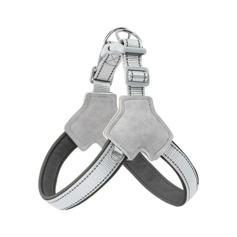 

New dog chest strap, breathable mesh pet leash, saddle dog rope pet supplies XL (recommended 35-24 kg) чёрный