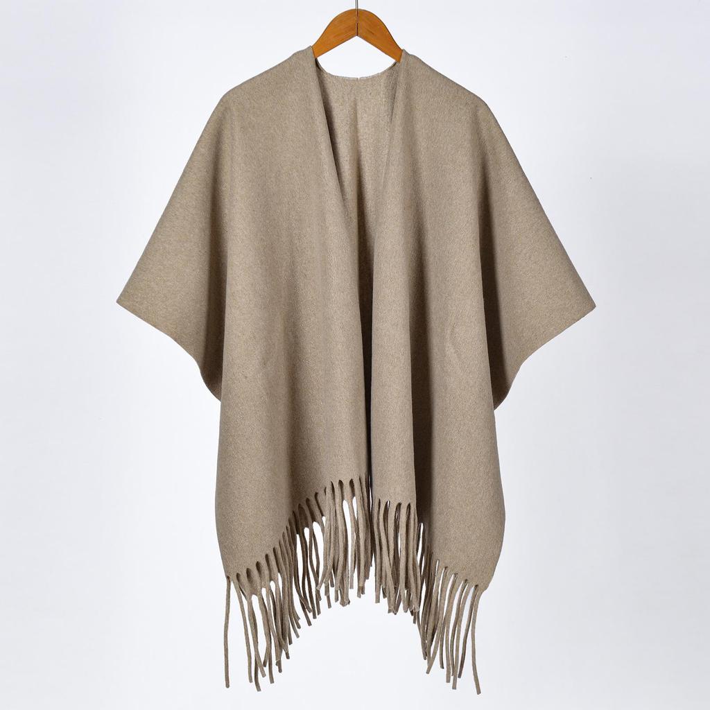 Yunnan Ethnic-Style Large Shawl Cape - Imitation Cashmere Scarf Cloak