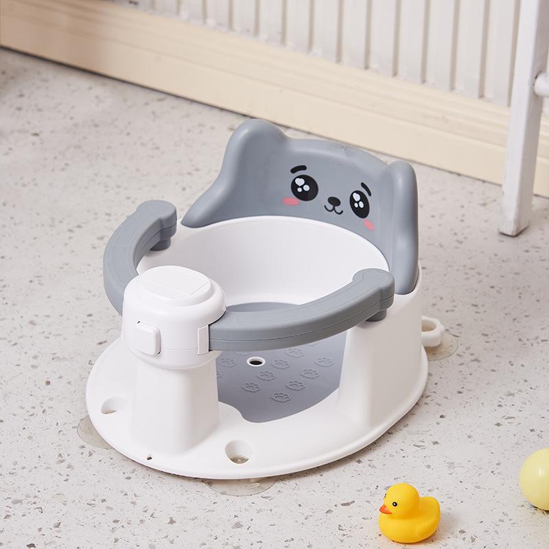 مقعد استحمام للأطفال: دعامة قابلة للإمالة مانعة للانزلاق لحمام حديثي الولادة