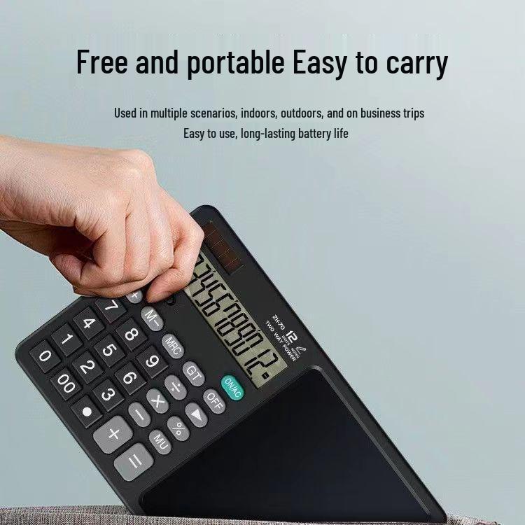 High-Brightness XL Screen Desktop Calculator with Writing Pad