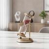 Hourglass with Metal Frame Classic Decorative Elegant for Reading Nook