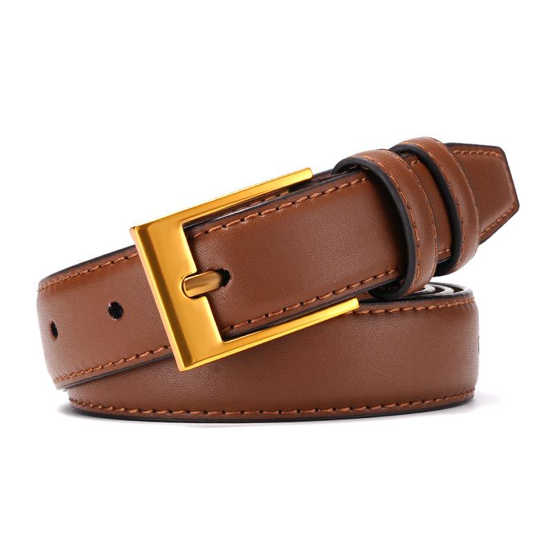 A New Trend In Fashion for Women: A Slimming Formal Belt with A Pin Buckle, A Versatile Korean-style Women's Belt