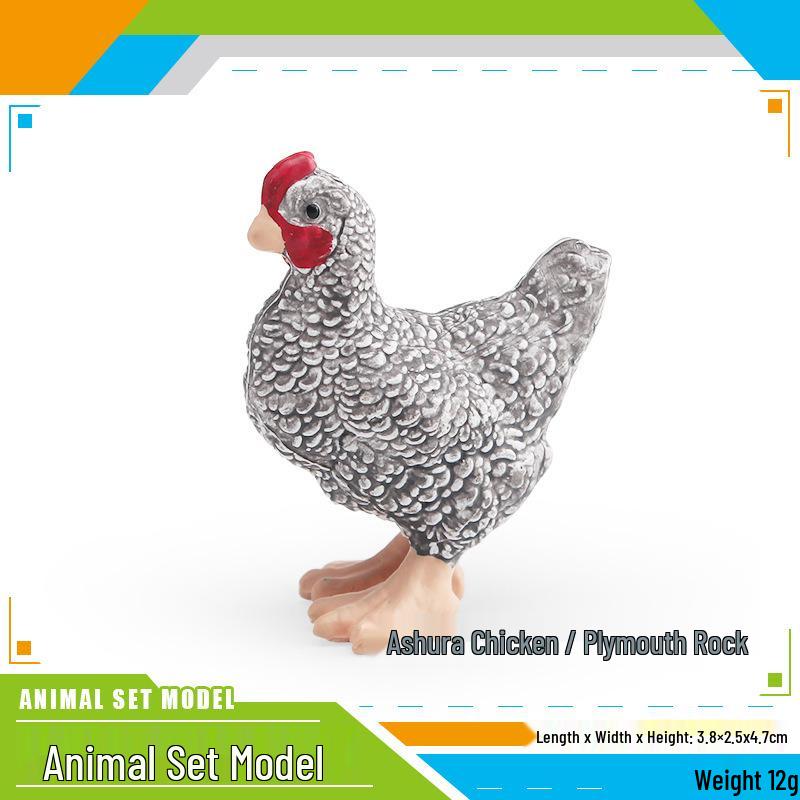 Cross-Border Poultry Model: Children s Cognitive Chicken Toy & Decorative Ornament