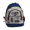 Kids Backpack Unloaded Textile Robot Design 20x25x12cm 6L Capacity Multicolor