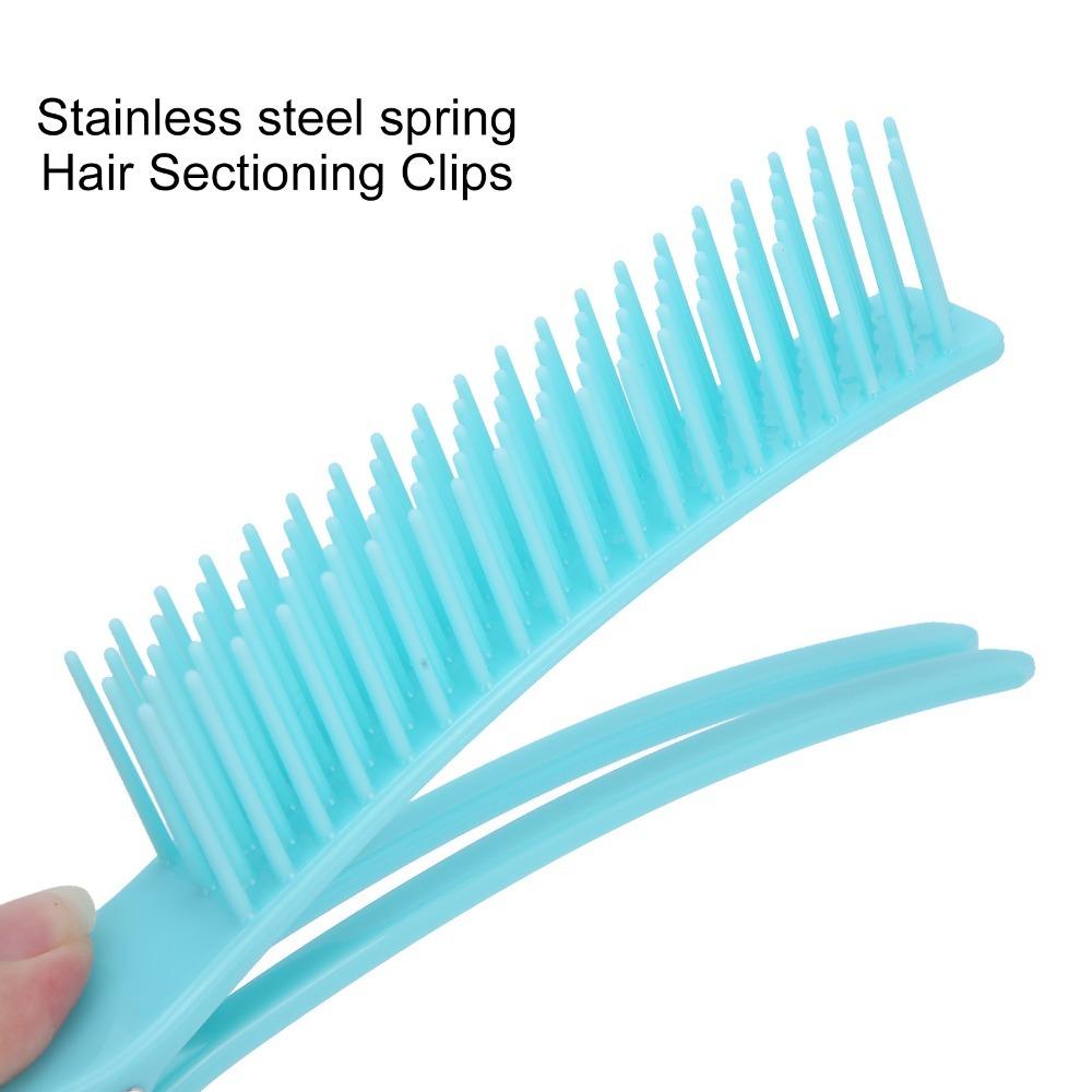 Lightweight Long Hair Clips Black Hair Sectioning Clips Hair Styling Clips Home Use синий