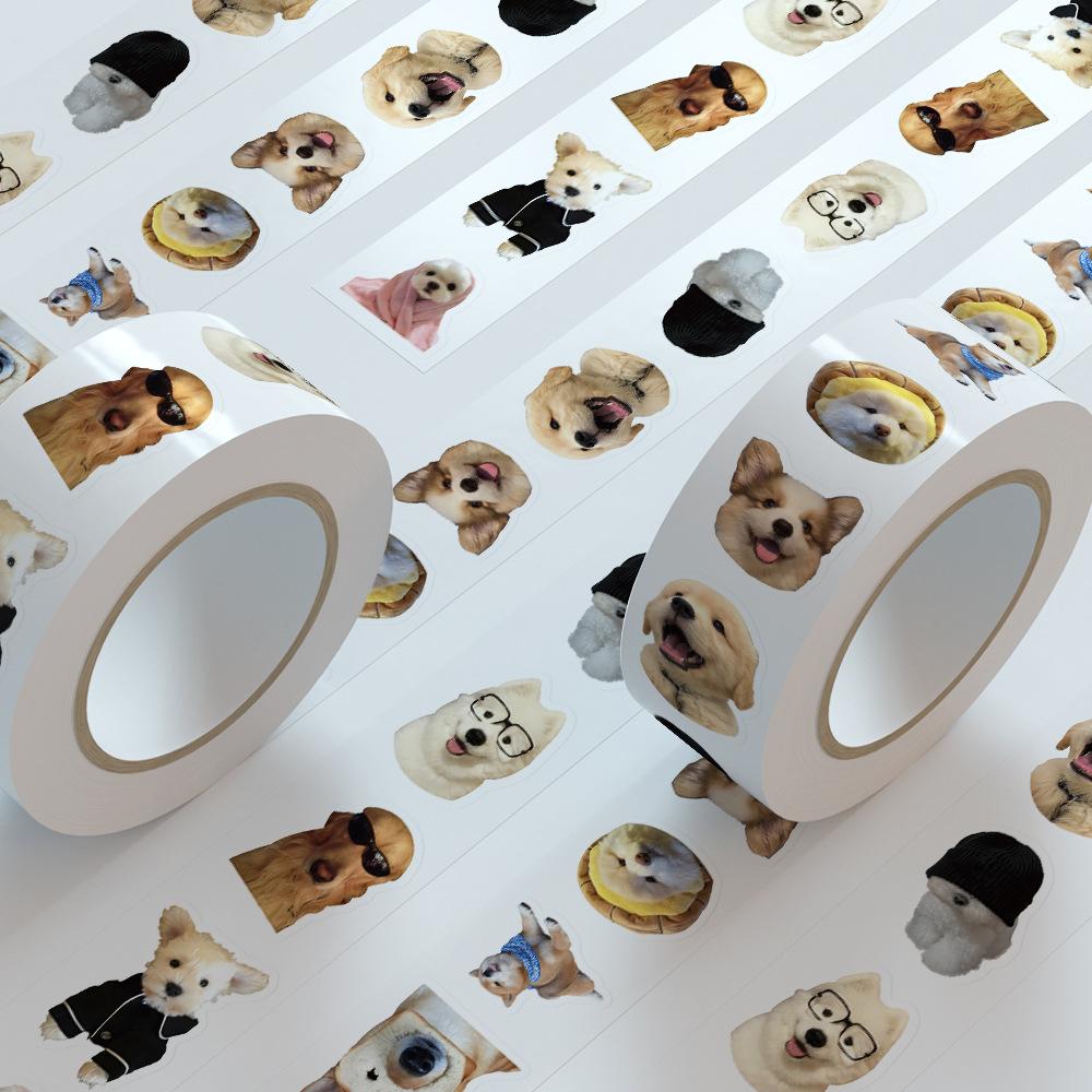 500 Stück/Rolle Lustige Cartoon Hund Meme Aufkleber Abziehbilder Graffiti Handyhülle Skateboard Auto Kawaii Aufkleber Kinder Belohnungsaufkleber Geschenk