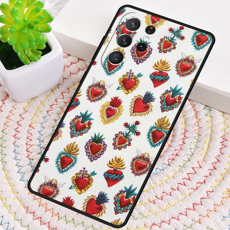 Hearts of the Holy Family Silicone Phone Case For Samsung Galaxy note 10 pro S26 S25 S24 S23 S22 S21 Plus S25Ultra Capa Cover