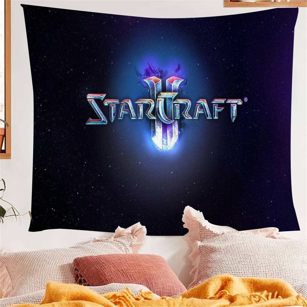 1PC Game SStarCraft 2 Tapestry Art Printing Japanese Wall Tapestry Anime Wall Hanging Home Decor