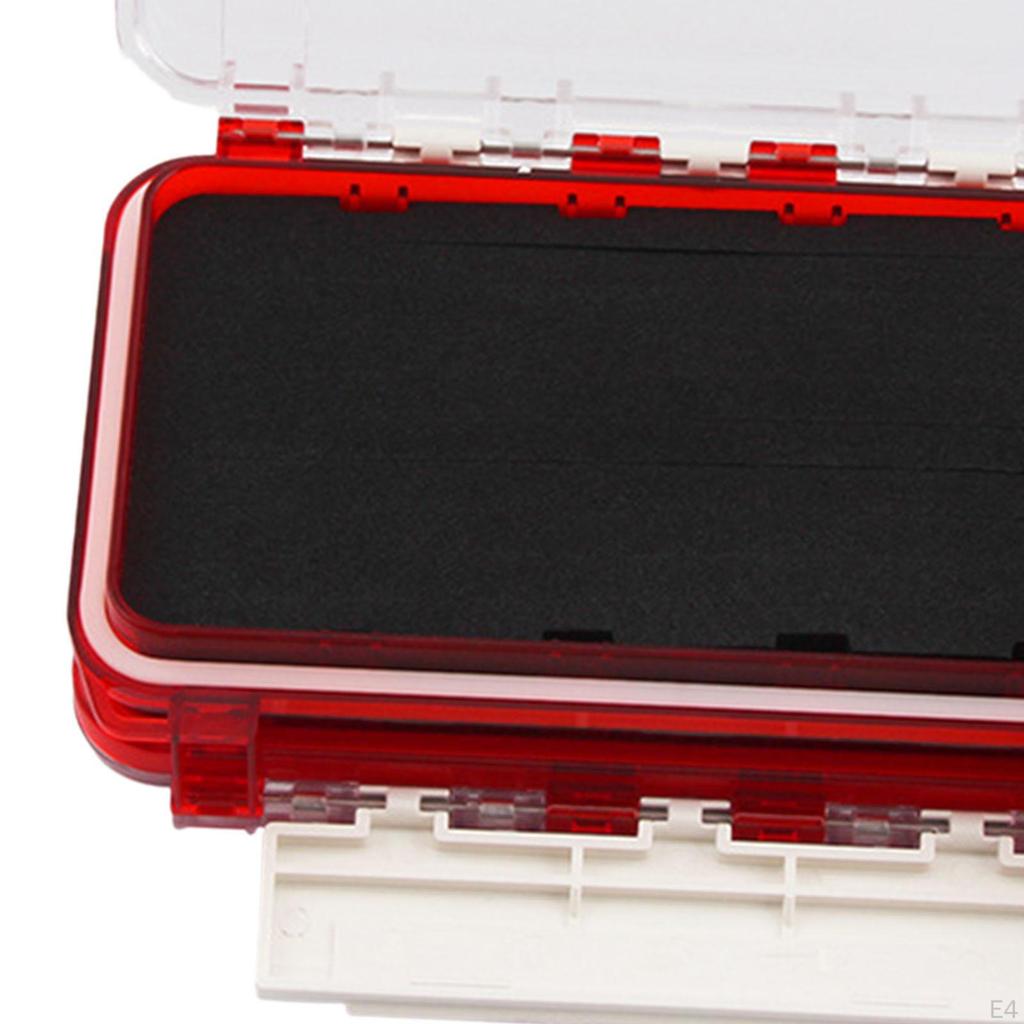 Fishing Tackle Case with Double Side Sturdy for Traveling Enthusiast Outdoor Blue