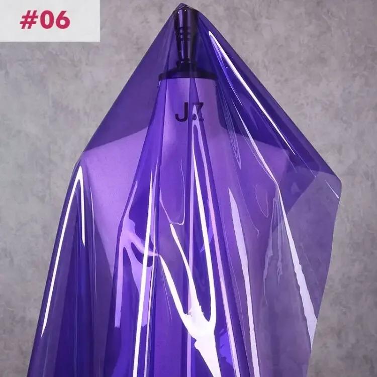 120x50cm TPU Fabric PVC Jelly Film Waterproof Crystal Bag Plastic Raincoat Fabric Transparent Clothing Bag Stage Diy Material