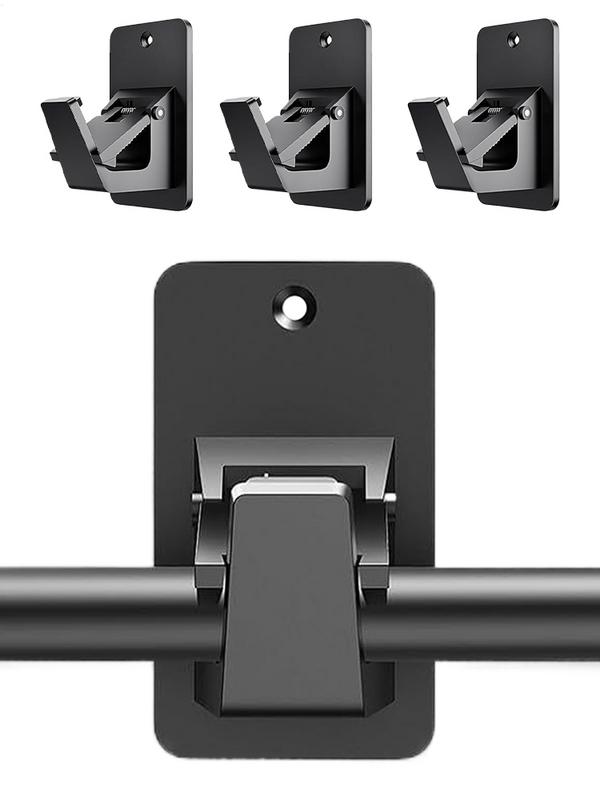 

4pcs Curtain Rods Holders Nail-Free Adjustable Curtain Rod Hooks No Drill Curtain Rod Brackets For Bathroom, Bedroom CN