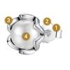 Earrings With A Pearl In A Setting S925 Stud Pearls