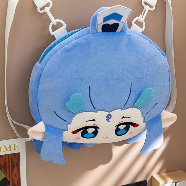 Zha Aobing Ne Plush Backpack Anime Peripheral Children Outdoor Schoolbag Cartoon