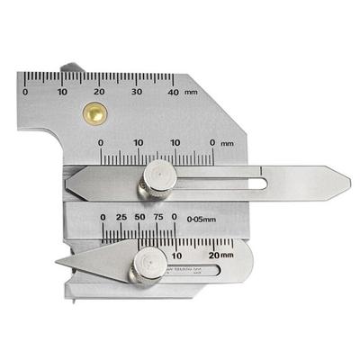 20RC Edelstahl 0-40mm Schweißnahtlehre Schweißinspektionslineal Schweißmessschieber
