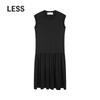 A-line Cotton Round Neck Maxi Dress